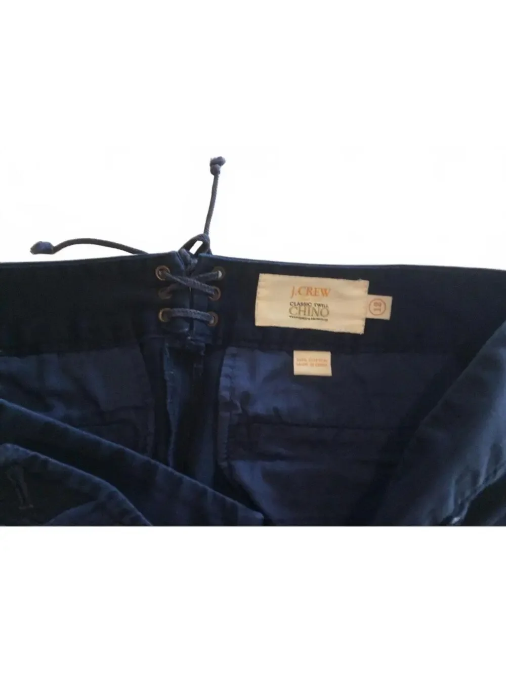 J. Crew Nautical Sailor Style Navy Blue Chino Mini skirt Sz 12